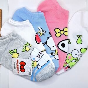 Sanrio no show socks hello kitty cinnamonroll my melody Keroppi Pochacco